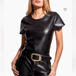 AS by DF Recycled Leather Tee, XS